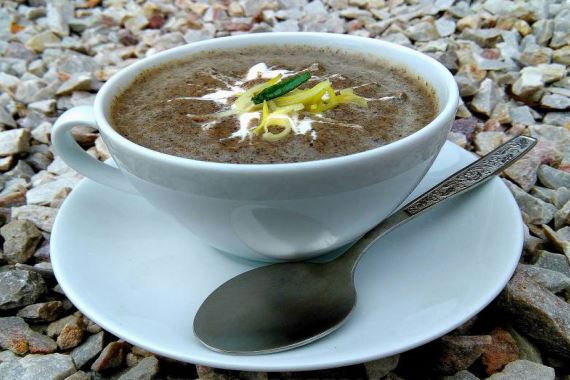 Грибной суп пюре из шампиньонов - рецепт с фото