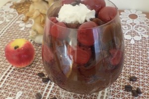 Кофейный десерт с вишнями (фото)