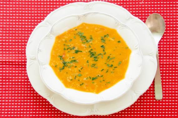 фото - Быстрый суп из красной чечевицы
