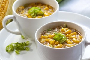 Кукурузный суп с картофелем (фото)