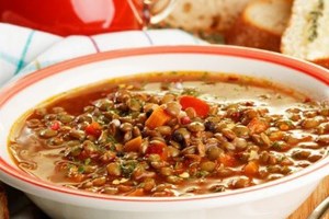 Суп из фасоли и чечевицы (фото)