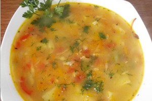 Суп овощной с тыквой и кабачками (фото)