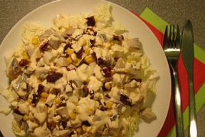 Салат из сельди с кукурузой (фото)