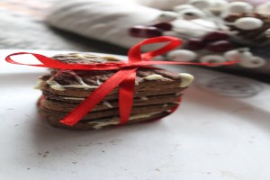 Имбирно-шоколадное печенье сердечки (фото)