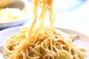 Спагетти с сыром и орехами (фото)