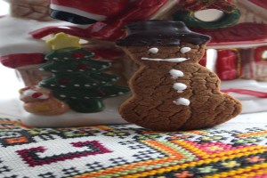 Необычное имбирное печенье - Снеговик (фото)