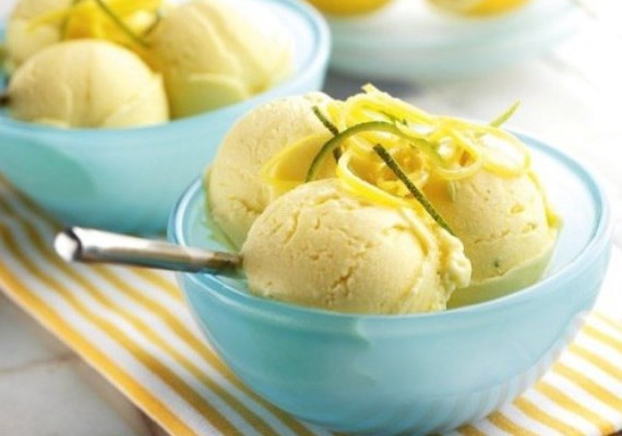 Как сделать домашнее - лимонное мороженое - рецепт с фото