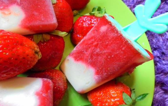 Вкусное и освежающее клубничное мороженое - рецепт с фото