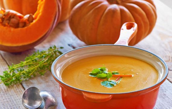 Крем из тыквы с кокосовым молоком и карри - рецепт с фото