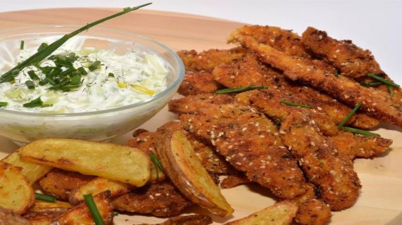 Жареное куриное филе в кунжуте - рецепт с фото