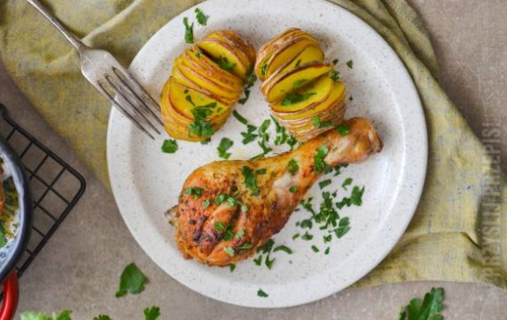 Пряные куриные ножки, запеченные в духовке - рецепт с фото