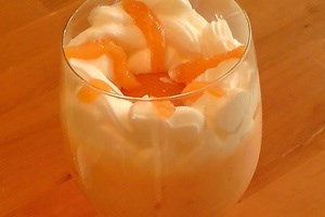 Десерт персиково-творожный (фото)