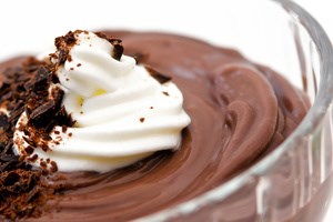 Ванильно шоколадный пудинг (фото)