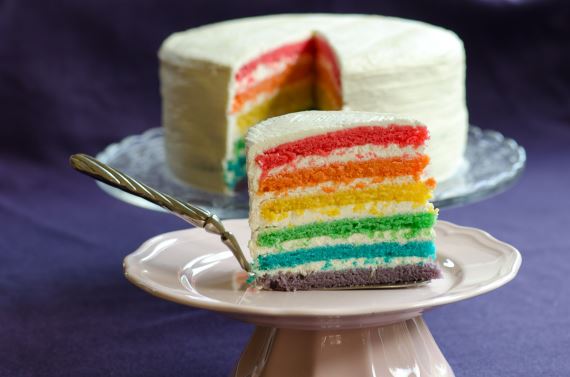 фото - Радужный торт