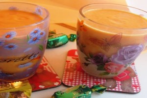Напиток из тыквы с мятой и молоком (фото)
