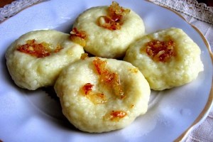 Картофельные клецки с мясом