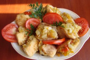 Куриные кармашки с овощами