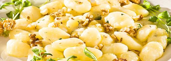 Ньокки с грецкими орехами