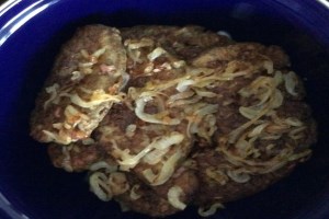 Котлеты из говяжьей печени с рисом (фото)