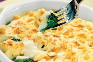 Запеканка из цветной капусты и брокколи (фото)