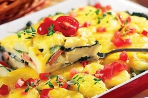 Запеканка картофельная с капустой и сыром (фото)