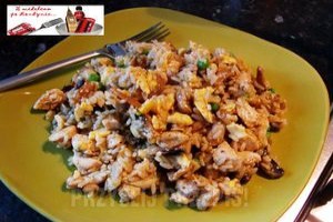 Рис с яйцом и курицей (фото)