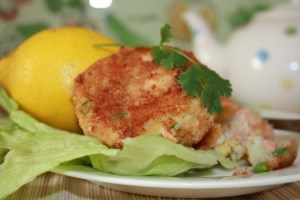 Рыбные котлетки (fish cakes) с сыром и зеленью (фото)