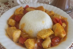 Куриное филе в соусе с перцем (фото)