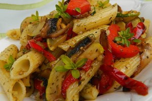 Вкусные макароны с овощами (фото)