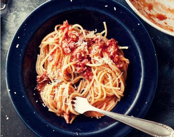 Рецепт вкусные быстрые спагетти болоньезе